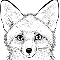 Raposa para imprimir e colorir
