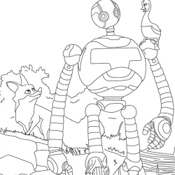 Robô Selvagem para imprimir e colorir