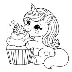 desenho de Unicórnio