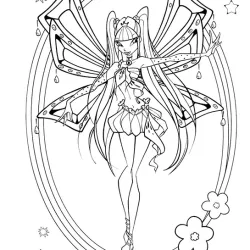 Winx Club para imprimir e colorir