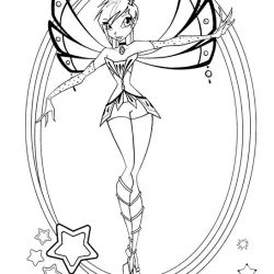 Winx Club para imprimir e colorir