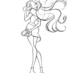 Winx Club para imprimir e colorir