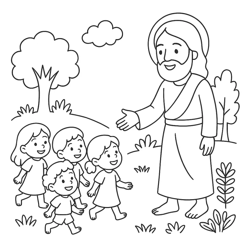 Desenhos bíblicos para imprimir e colorir