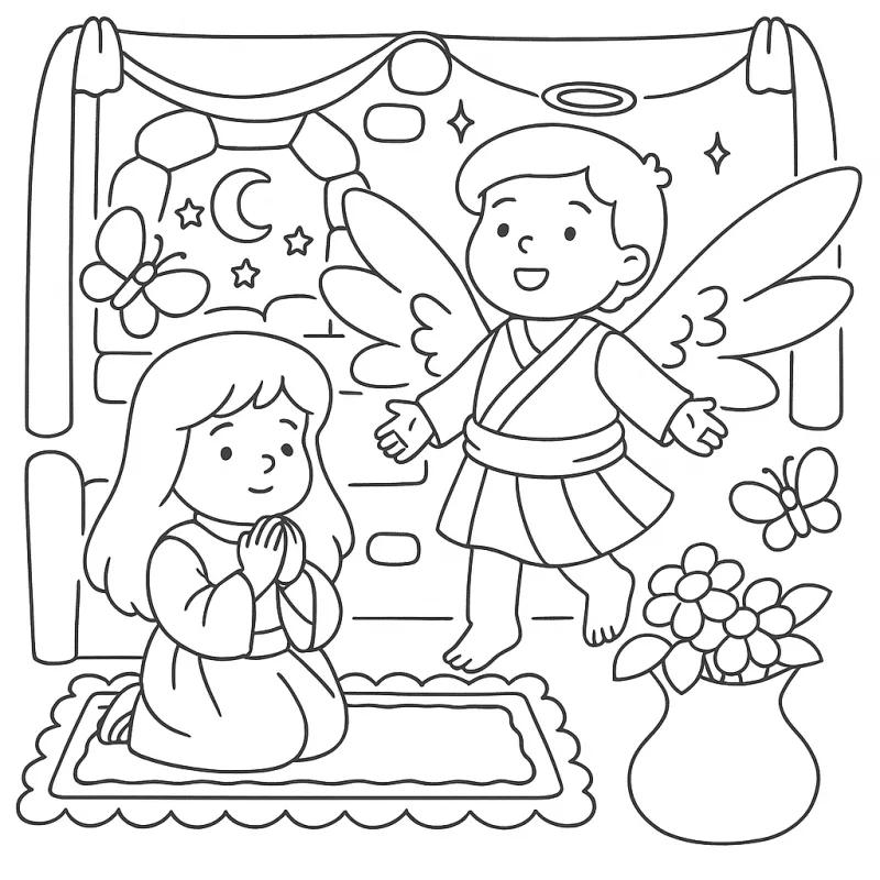 Desenhos bíblicos para imprimir e colorir