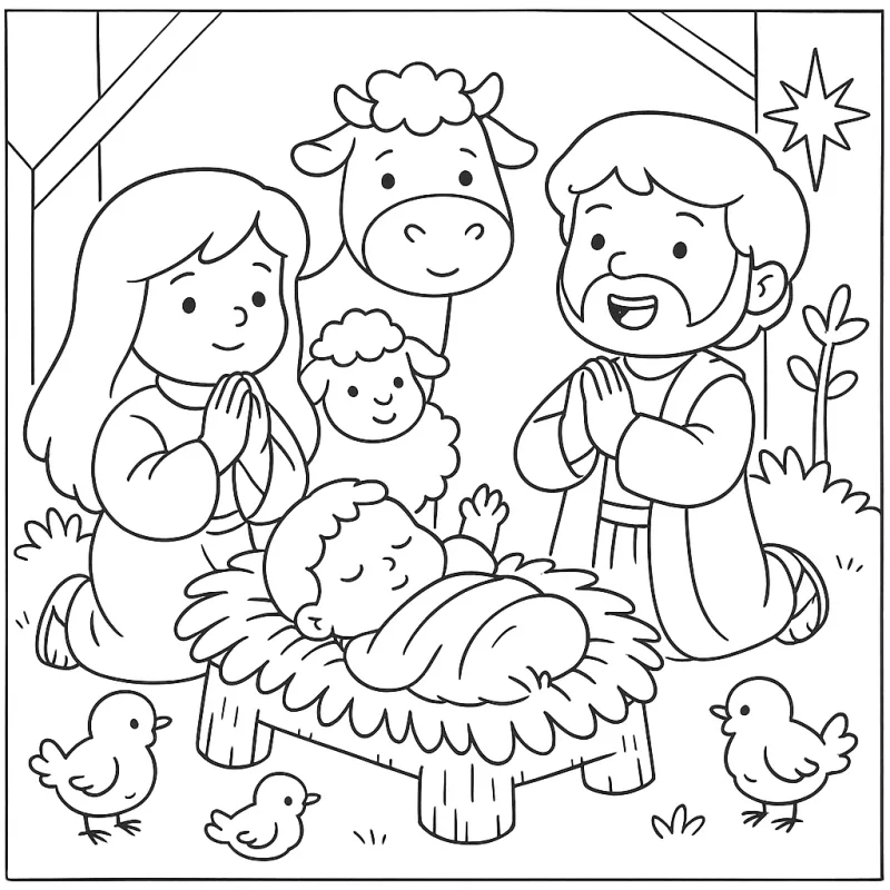 Desenhos bíblicos para imprimir e colorir