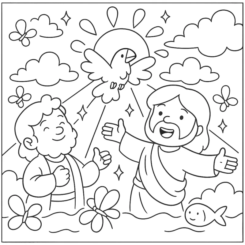 Desenhos bíblicos para imprimir e colorir