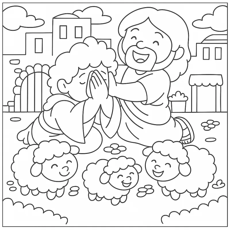 Desenhos bíblicos para imprimir e colorir