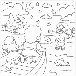 Desenhos bíblicos para imprimir e colorir