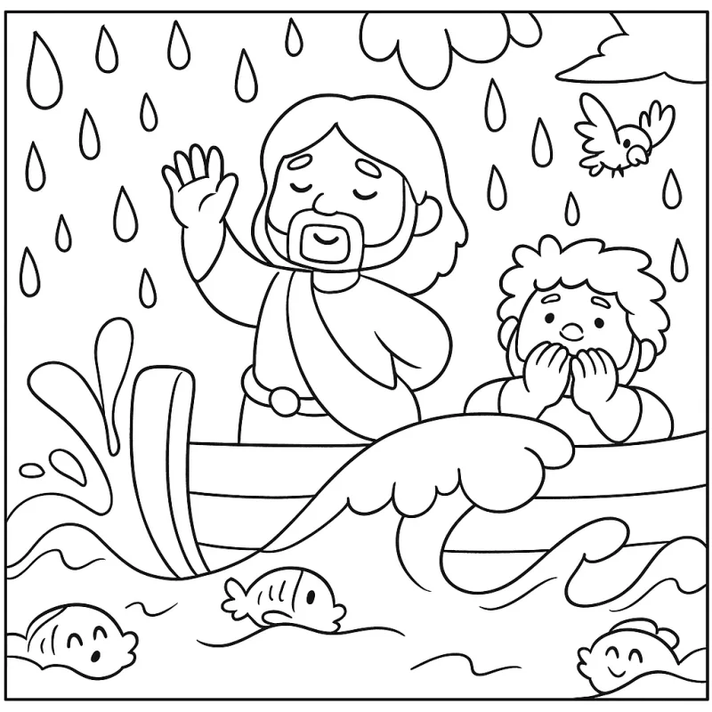 Desenhos bíblicos para imprimir e colorir