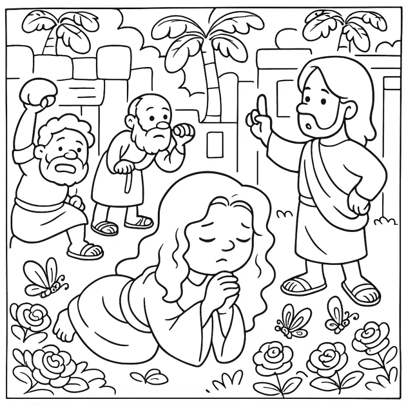 Desenhos bíblicos para imprimir e colorir