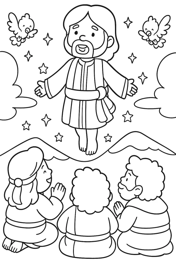 Desenhos bíblicos para imprimir e colorir
