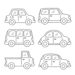 Carros para imprimir e colorir