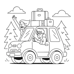 Carros para imprimir e colorir