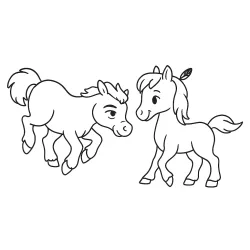 Cavalos para imprimir e colorir