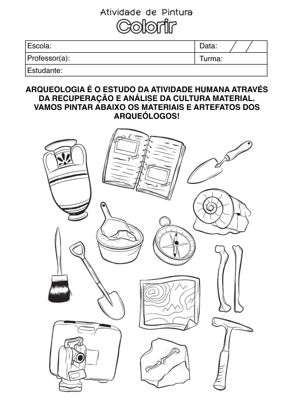 Atividade de alfabetização para colorir