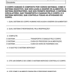 Atividade de alfabetização sobre corpo humano para imprimir e colorir