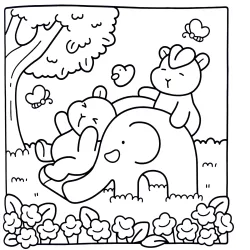 Capivara Capy Capy para imprimir e colorir