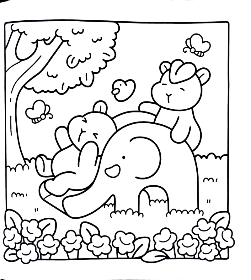Capivara Capy Capy para imprimir e colorir