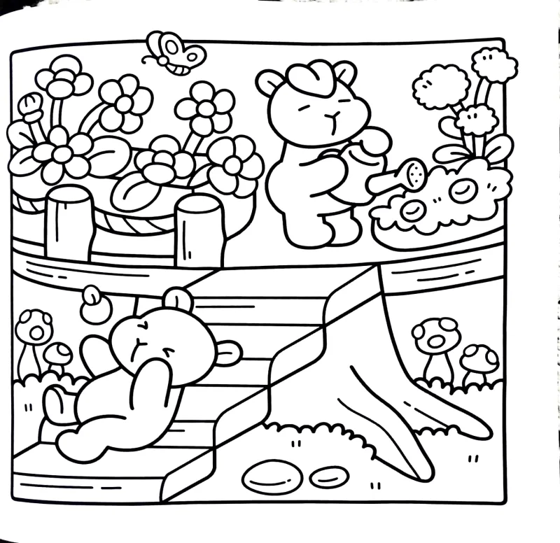 Capivara Capy Capy para imprimir e colorir