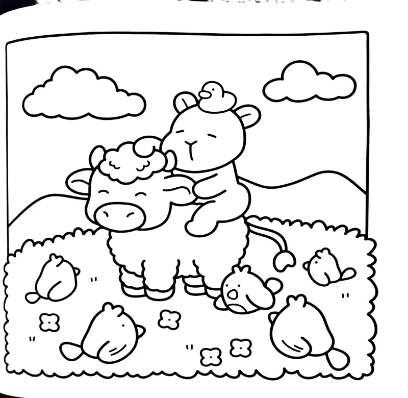 Capivara Capy Capy para imprimir e colorir