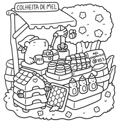 Capivara para imprimir e colorir