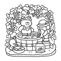 Desenho de Cute & Comfy para imprimir e colorir