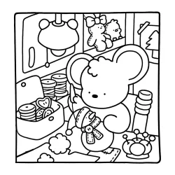 Desenho de Cute & Comfy para imprimir e colorir