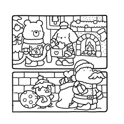 Desenho de Cute & Comfy para imprimir e colorir