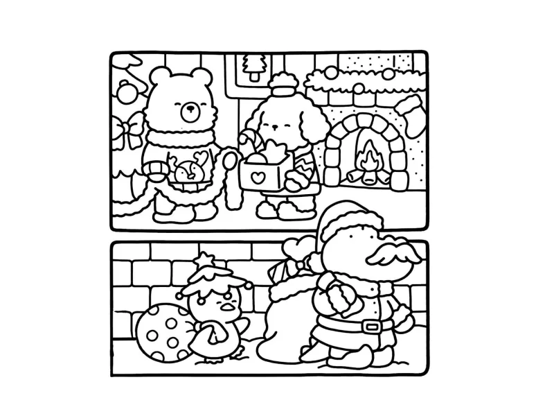 Desenho de Cute & Comfy para imprimir e colorir