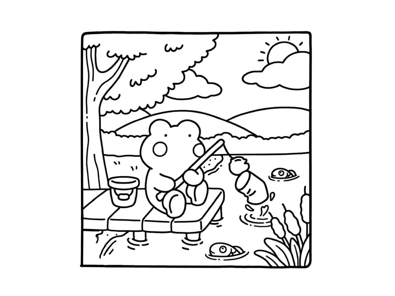 Desenho de Cute & Comfy para imprimir e colorir