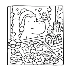 Desenho de Cute & Comfy para imprimir e colorir
