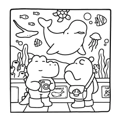 Desenho de Cute & Comfy para imprimir e colorir