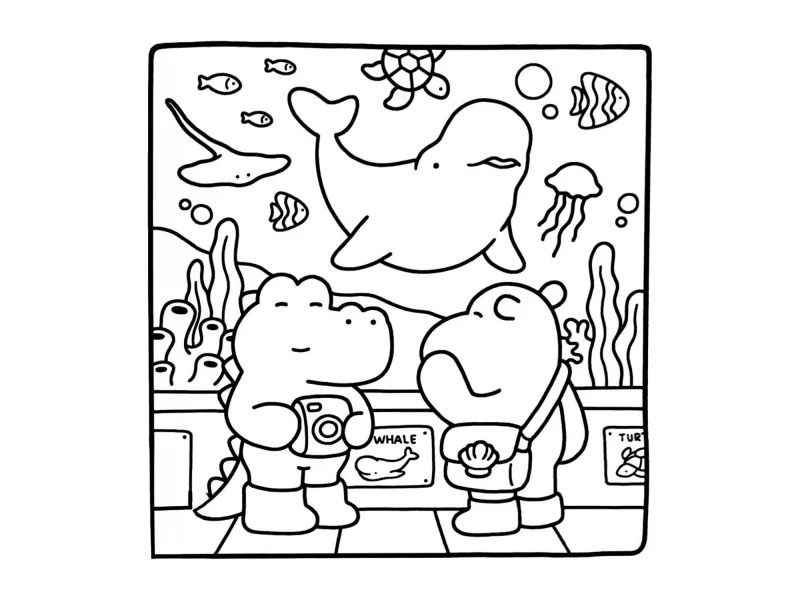 Desenho de Cute & Comfy para imprimir e colorir