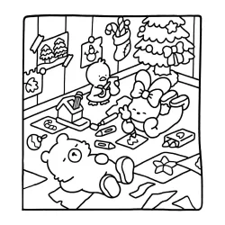 Desenho de Cute & Comfy para imprimir e colorir