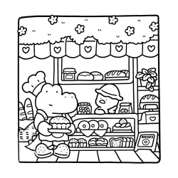 Desenho de Cute & Comfy para imprimir e colorir