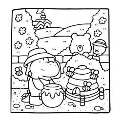 Desenho de Cute & Comfy para imprimir e colorir