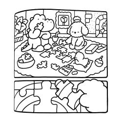 Desenho de Cute & Comfy para imprimir e colorir