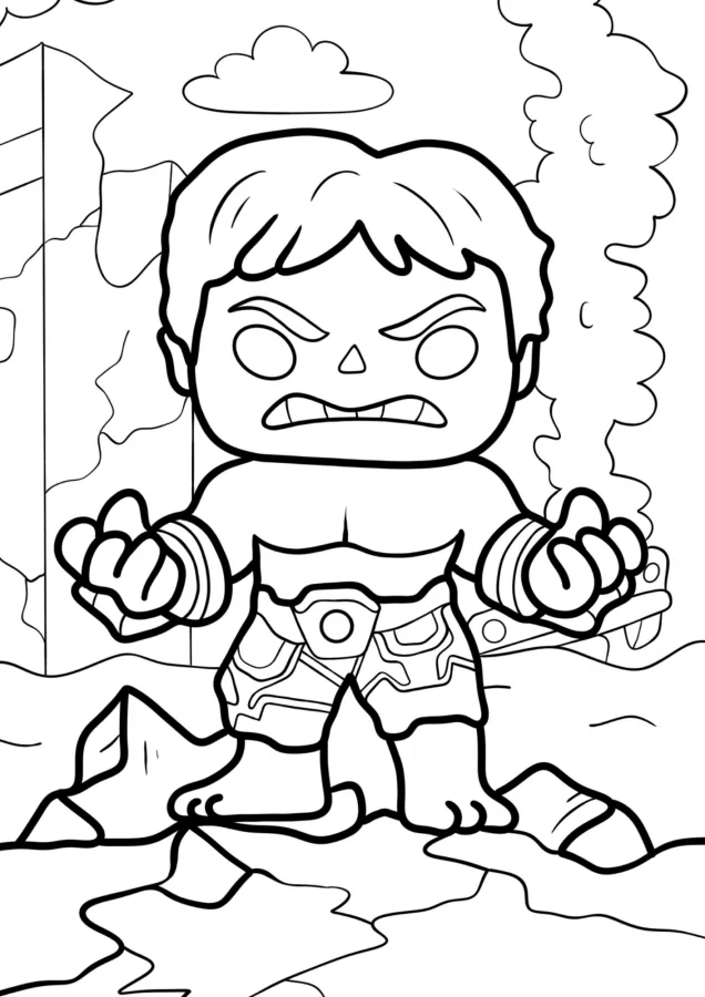 Funko Pop para imprimir e colorir