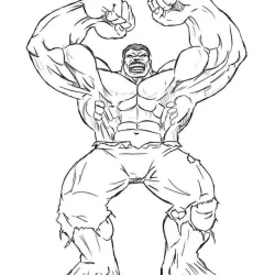 Hulk para imprimir e colorir