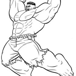 Hulk para imprimir e colorir