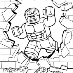 Hulk para imprimir e colorir