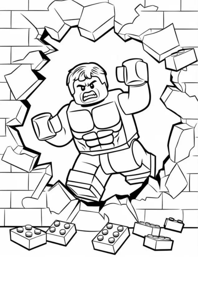 Hulk para imprimir e colorir