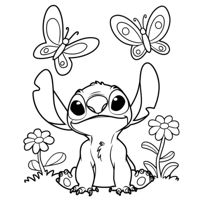 Lilo e Stich para imprimir e colorir