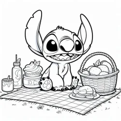 Lilo e Stich para imprimir e colorir