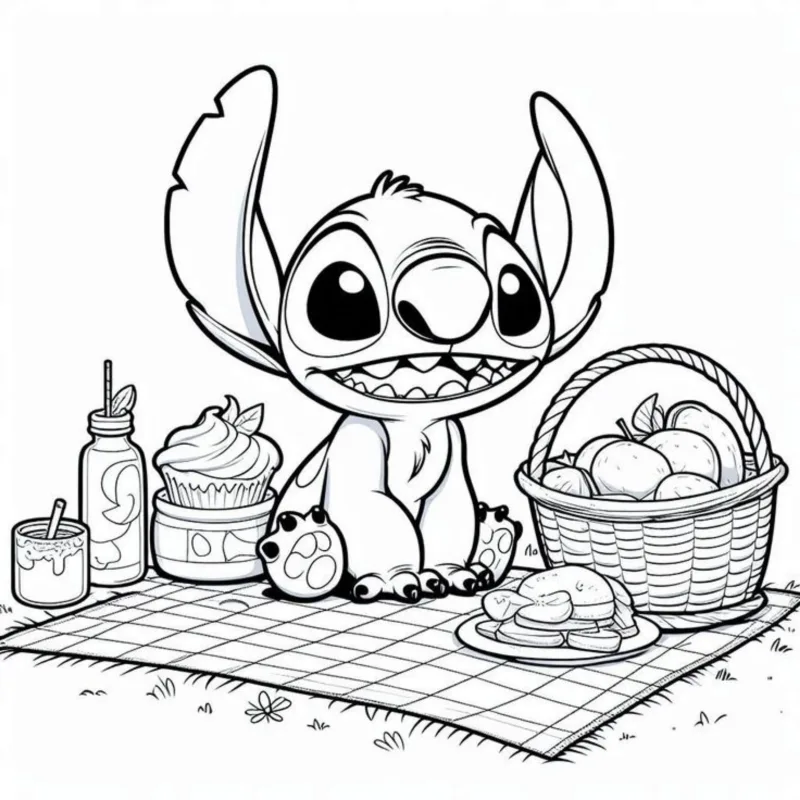 Lilo e Stich para imprimir e colorir