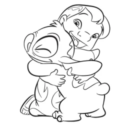 Lilo e Stich para imprimir e colorir