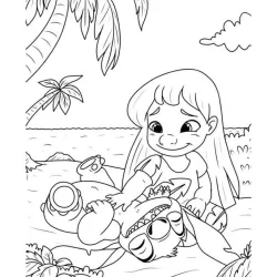 Lilo e Stich para imprimir e colorir