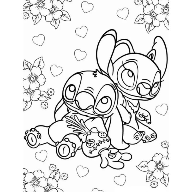 Lilo e Stich para imprimir e colorir