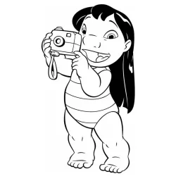 Lilo e Stich para imprimir e colorir