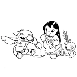 Lilo e Stich para imprimir e colorir
